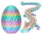 DKDDSSS 3D Gedrucktes Drachenei mit Drache, Geheimnisvolle 3D Druck Drache, Beweglicher 3D Gedruckter Drache, Drachen Spielzeug, Überraschung für Kinder Erwachsene Geschenke Spielzeug
