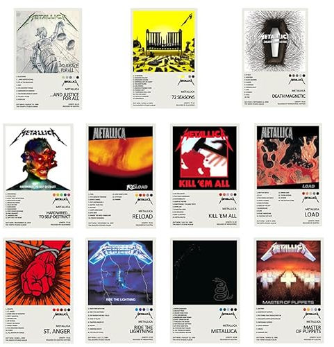 KPJFZFEY Metallica Poster, limitierte Auflage, ungerahmt, 20x30 cm, Leinwand, Wandkunst, Dekordruck, Wohnzimmer- und Schlafzimmerdekoration