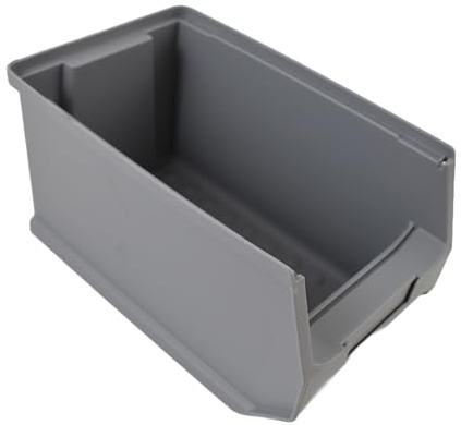 sopo a-z 24 Stück Sichtlagerbox Stapelboxen Sichtlagerkästen Kunststoff grau Gr. 3 Made in Germany 235x 145x125