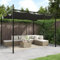 Emmtore Pergola mit Schiebedach Anthrazit 295x292x230 cm