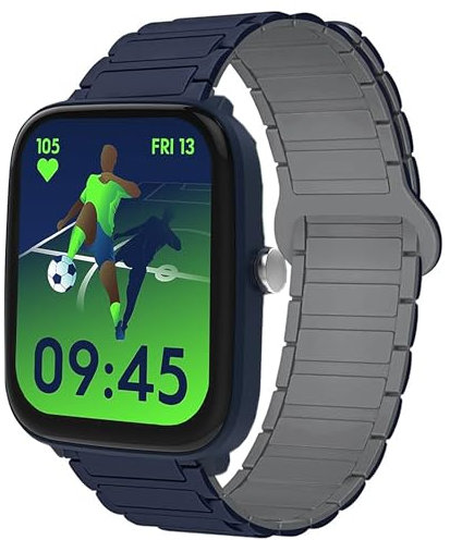 Blueshaweu 20mm Armband Kompatibel mit Ice-Watch - ICE smart junior 2.0, Weiches Silikon Ganz Magnetisch Einstellbar Uhrarmband Kompatibel Für ICE smart junior 2.0, 3.0, 3.0 FM (Blau)