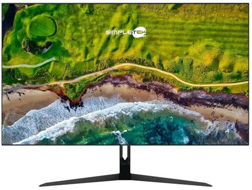 SIMPLETEK - Monitor GLB224005-27 WQHD (2K) 75Hz IPS LED Gaming | HDMI, DisplayPort | Eleganza Senza Bordi