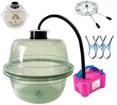 SDGBCXD Bouteille d'hélium, Machine d'emballage Cadeau 18 Pouces avec Pompe à Ballons et Pince à évaser, kit d'outils de Remplissage de Ballons à Faire soi-même(Grün)