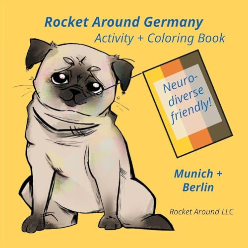 Rocket Around Germany Activity and Coloring Book: Neurodiverse Friendly