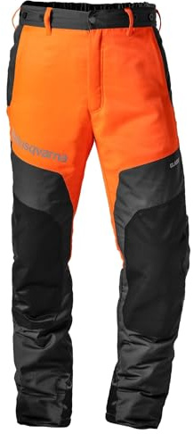 Husqvarna Schnittschutz‑Bundhose Classic A Gr. 50 – Klasse 1 (20 m/s), robust und komfortabel, atmungsaktiv, verstärkte Bereiche, ideal für Forst‑ und Gartenarbeit
