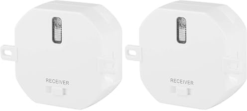 Smartwares SH4-90260 Module encastrable Plug et Connect, Contrôle de l'éclairage jusqu'à 1 000 W, Compatible avec tous les émetteurs, Blanc (Lot de 2)