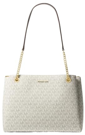 Michael Kors Soho Medium Signature Logo Tote Bag Vanilla