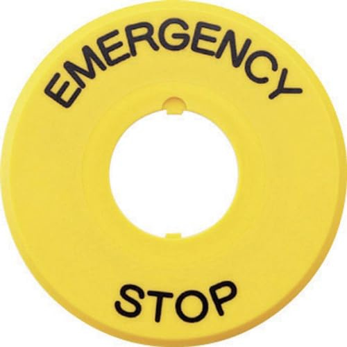 Idec HAAV-27 Bezeichnungsschild Emergency Stop, 5 Stück