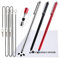 The Friendly Swede XXL Stylets pour Tablette, Smartphone, Ecran Tactile avec Pointe Remplaçable, 18,5cm (Argent, Noir, Rouge)