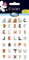 Maildor MALIDOR 17,5 x 9 x 0,2 cm Kunststoff Cooky Alphabet Aufkleber