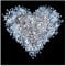Apalis 97583 Vlies/Fototapete Diamant Herz Quadrat | Vlies Tapete Wandtapete Wandbild Foto 3D Fototapete für Schlafzimmer Wohnzimmer Küche | Größe: 192x192 cm