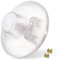 Interrupteur de lampe avec contacts à vis - Interrupteur à pied - Interrupteur intermédiaire - 1 pôle - 2 A - Transparent - Interrupteur à pied rond peut être connecté à un câble à 2 ou 3 fils