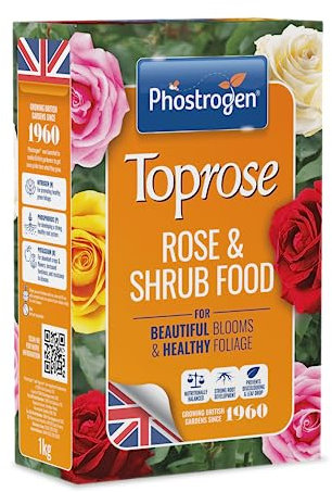 Toprose 5878135 Rose and Shrub Feed, 4kg - Rose Fertiliser for Healthy Growth and Vibrant Colours - Improves Root Development - Guards Against Nutrient Deficiency - Rose Nutrition - Garden Care
