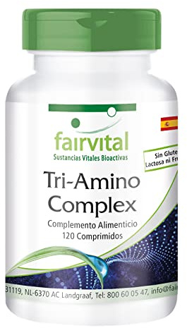 fairvital Tri-Amino-Komplex, 120 Tabletten, HOCHDOSIERT, VEGAN, Arginin Ornithin Lysin, Aminosäuren