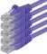 1aTTack.de 10m - purple - 5 pieces - (PACK) - CAT.6 CAT6 Ethernet LAN network cable 1000 Mbit/s patch cable