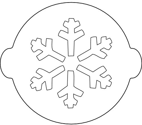 Silikomart Schneeflocke, Schablone zur Dekoration von Kuchen, Weiß