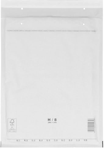 verpacking Luftpolstertaschen 290 x 370 mm Weiß H8 [Größe und Stückzahl wählbar] selbstklebend geeignet für DIN B4 Versandtaschen mit Luftpolster 1000 Stück