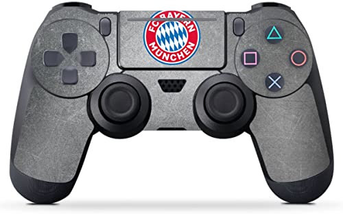DeinDesign Skin kompatibel mit Sony Playstation 4 Pro Controller Folie Sticker FC Bayern München FCB Offizielles Lizenzprodukt