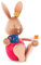 Rudolphs-Schatzkiste Osterhase Hase Stupsi mit Kaffeetasse u.Kuchen H: 11,2cm NEU Erzgebirge Osterfigur Osterdeko