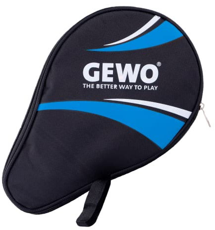 GEWO - Borsone da Ping Pong Unisex per Adulti Master con Scomparto per Palline, Nero/Blu Royal, 30 x 20 x 2 cm