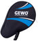 GEWO Unisex - Adultos Master Tischtennishülle con Ballfach, Negro/Royal, 30x20x2 cm