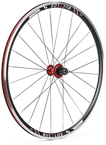 BUCKLOS Rennrad-Radsatz 700c, Aluminiumlegierung, QR-Räder, V-Bremse, Drahtreifen, doppelwandige flache Speichen, Fahrrad-Rad-Set, Hinterradsätze mit 7-11 Gängen, Nabe 30 mm Felgen, Fahrradzubehör