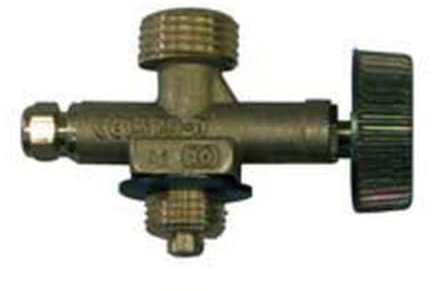 Rubinetto per bombola gas attacco camping w20x14sx