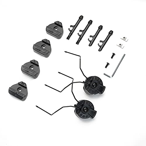 Earmor Taktischer Helm Headset Adapter 3M Comtac Headset und kompatibel mit MTEK Flux, HHV und MLOCK Helmen, groß