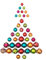 feiermeier® 40x Bunte Glas Christbaumkugeln Vinezia Set + Kugel-hänger für Weihnachten, Christbaum, 12 handbemalte Einzelstücke 8 cm und 6 cm 12 Verschiedene Dekore