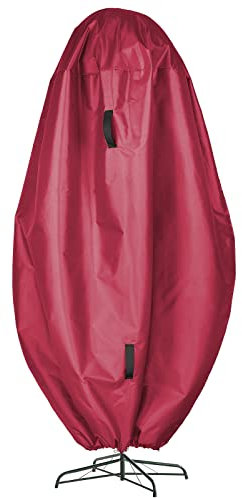 Borsa verticale per albero di Natale, copertura antipolvere per albero di Natale, in tessuto Oxford impermeabile, multicolore, con manici rinforzati