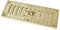 A.B Hardware Solid Cast Polished Brass Air Vent Victorian Antique Hit & Miss 9' x 3.5' Grill
