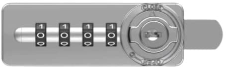 Sudhaus Zahlenschloss 1844 CCCV (Linke Tür Stahlschrank)