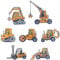 COHEALI 7-Teiliges Aufbügler-Aufnäher Für Kinder Technik Fahrzeug Bestickte Applikationen Zum Aufnähen DIY-Aufnäher Auto-LKW-Aufnäher Bagger Traktor Aufnäher Für Hüte Jacken Taschen Jeans