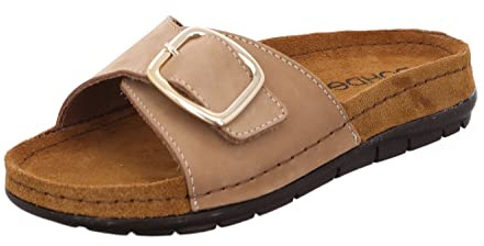 Rohde Damen Pantolette Leder Klettverschluss Memoryfußbett Rodigo-D 5875 | Leicht, bequem und stilvoll: Rohde Einriemer Sandalen mit weicher Dämpfung und flexiblem Design – perfekt für warme Tage.