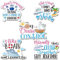 Geiserailie 5 Pcs Cruise Door Magnetic Decorations Large Cruise Door Magnets Yacht Wall Magnets Decor Funny Magnetic Sticker Decorations, 7.6 x 6.2 Inch(Fresh Style)