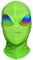 Halloween Maske Alien Maske Cosplay Masken für ET Alien Cosplay Kostüm Halloween Party Alien 3D Vollgesichtsmaske für Erwachsene Kinder