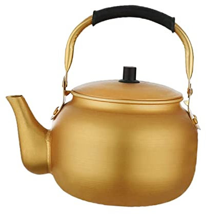 Bollitore per teiera con infusore Bollitore per Acqua in Alluminio Leggero per Barbecue, 1,5L