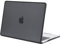 BlueSwan Coque Compatible avec MacBook Air 15 Pouces M2 M3 M4 2023-2025, A2941 A3114 A3241 avec 15,3 Retina, Bord en TPU, Étui Rigide Protection, Housse Anti-Rayures - (Bord Noir) Noir Mat
