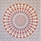 MOMOMUS Wandteppich Mandala - Indische Wandkunst - Wandteppich Aesthetic, Wandtuch Boho oder Wandbehang aus Stoff - Weiß und Orange, 135x210 cm