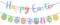 Frohe Ostern Banner Deko, Osterei Bunting, Ostern Girlande, Frühling Dekorationen für Home School Office Klassenzimmer Ostern Party Osterei Jagd Dekorationen
