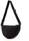 TAN.TOMI Halbmond Crossbody Schultertasche, Monochrome Damen Lässige Halbmond Bag Leichte Moon Bag Unisex Crossbody Bag mit Verstellbarem Schultergurt(Schwarz)