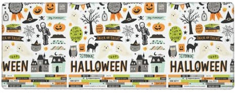 Halloween Print Notepad Large Desk Pad Laptop Non-Slip Keyboard Mouse Protection Mat 80x30cm