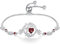 FANCIME Lebensbaum Granat Armband für Damen 925 Sterling Silber Baum des Lebens Granat Anhänger Armband Schmuck Geschenke für Damen Frauen Mädchen