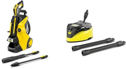 Kärcher Nettoyeur Haute Pression K 5 Power Control, Pression : Max. 145 Bar, Débit : 500 l/h & T-Racer T 7 Plus Nouveau - Sortie Janvier 2020, Jaune/Noir, 769 mm x 288 mm x 996 mm