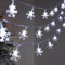 BLOOMWIN Solar Lichterkette Aussen Weihnachten - 6,5m 30 LED Solar Weihnachtsbeleuchtung Außen, Wetterfest Schneeflocken Lichterkette Außen, Solarleuchten Weihnachtsdeko Outdoor, Kaltweiß
