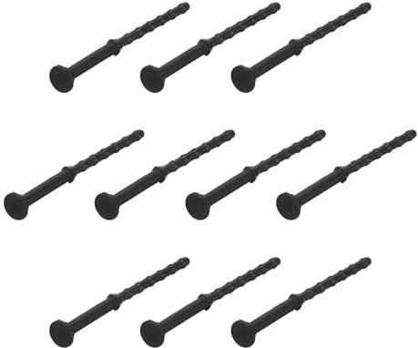 sourcing map 30PCS Fan Shock Absorbing Rubber Nail, Long Style Computer Hardware Cooling Fan Screws Anti Noise Shockproof Silicone Rubber Cooler for PC, Black