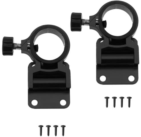 Fishing Umbrella Holder,2PCS Umbrella Base Parasol Wall Mounted Balcony Clamp Aluminum Boat Rod Holder Wall Mounted Fishing Umbrella Bracket for Outdoor Balcony Fishing Box Parasol