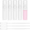 Bewudy 5 mini botellas pulverizadoras, mini botellas de plástico de 5 ml vacías con 3 pipetas de transferencia, mini botella de perfume recargable de niebla fina, atomizador de perfume, botella de