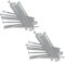 3mm x 100mm Round Headed Wire Nails for Concrete Brick Wood 32pc Zinc Plated