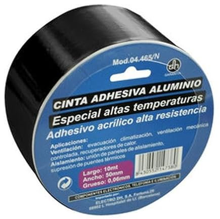 Blendend Nastro adesivo in alluminio 50 x 10 m, resistente, ideale per isolamento termico e riparazione in applicazioni elettriche.